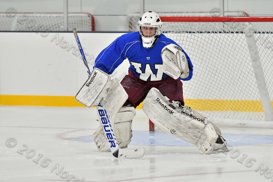 Wheaton College Men\'s Ice Hockey vs Middlesex Community College. - Photo By: KEITH NORDSTROM